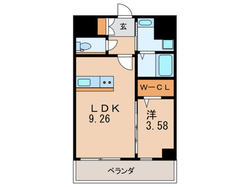 間取図 ＴＨＥ ＨＩＬＬＳ ＫＯＫＵＲＡ