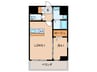 ＴＨＥ ＨＩＬＬＳ ＫＯＫＵＲＡ 1LDKの間取り