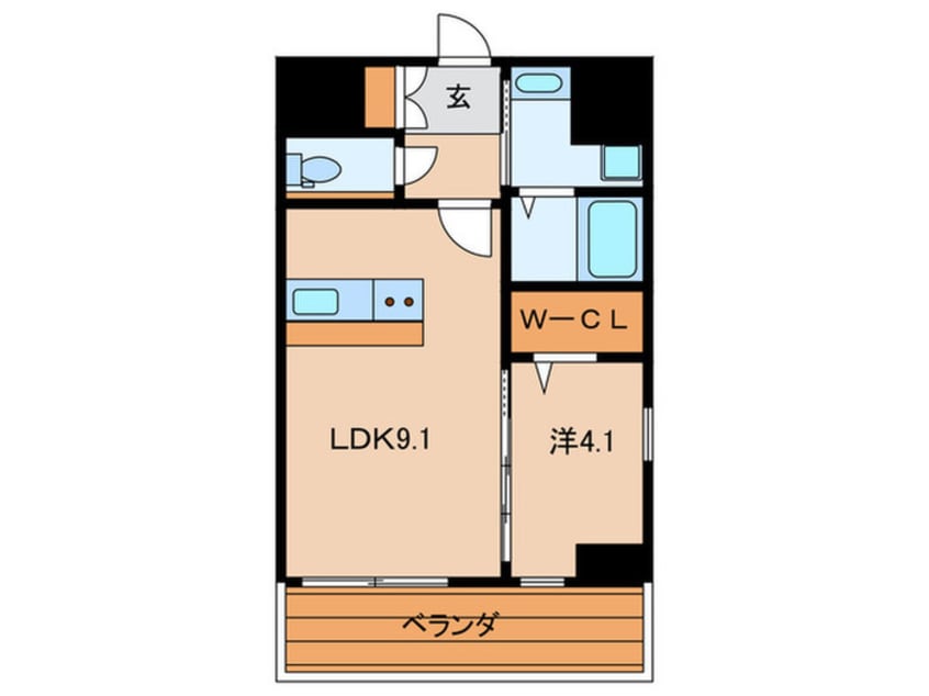 間取図 ＴＨＥ ＨＩＬＬＳ ＫＯＫＵＲＡ