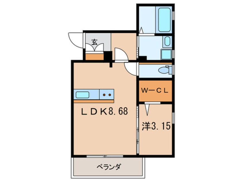 間取図 ＴＨＥ ＨＩＬＬＳ ＫＯＫＵＲＡ