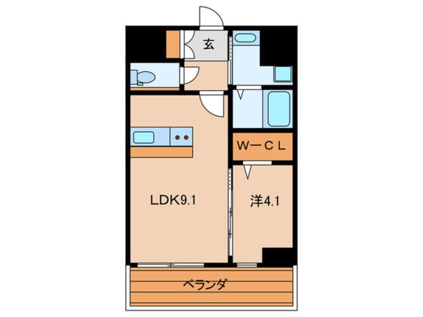 間取図 ＴＨＥ ＨＩＬＬＳ ＫＯＫＵＲＡ