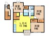 ライジングサン山の上 3LDKの間取り
