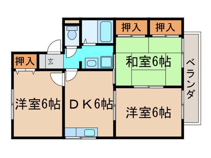 間取り図 グランディールＢ