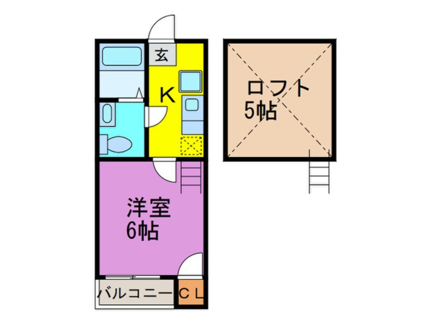 間取図 NAOレインボーコーポ井尻