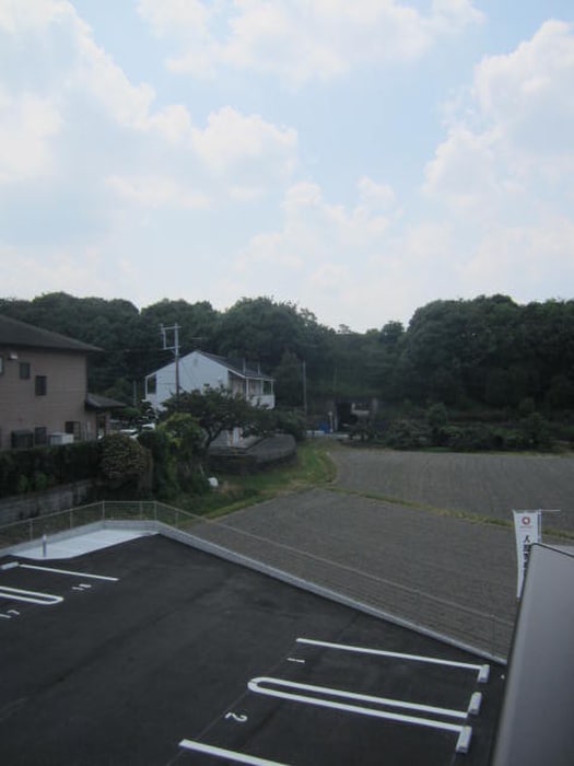 室内からの展望 ブルースター