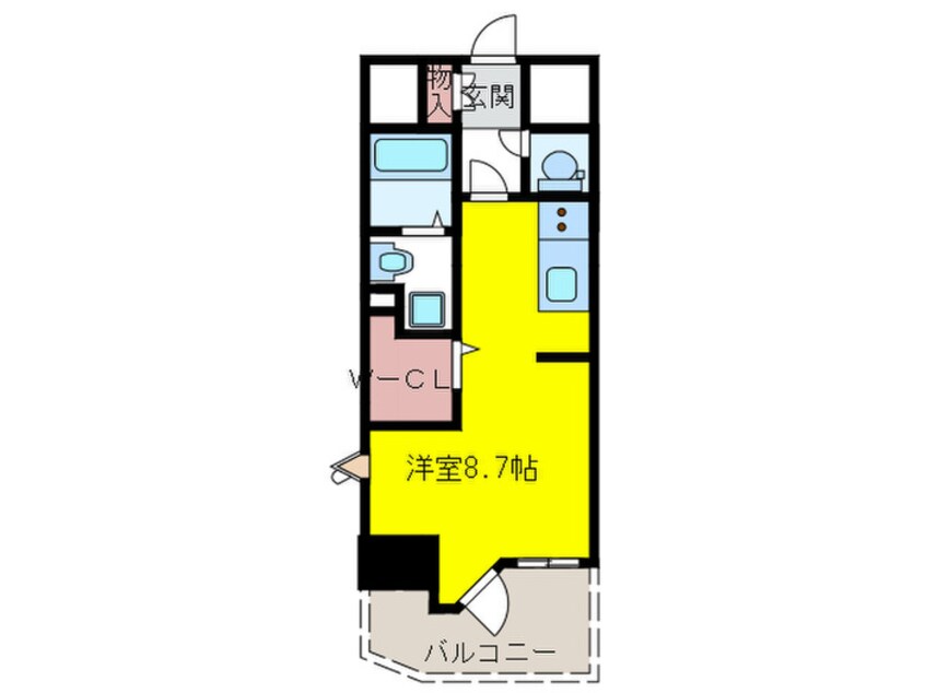 間取図 ﾆｭｰｶﾞｲｱﾘﾙｰﾑ平尾駅前№２４