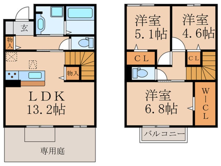 間取図 D-ROOM守恒　A棟