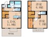 D-ROOM守恒　A棟 2LDKの間取り