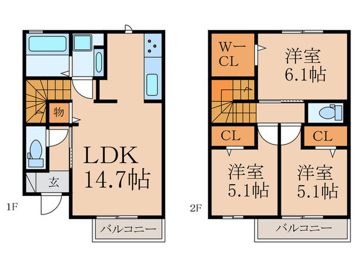 間取り図 D-ROOM守恒　B棟