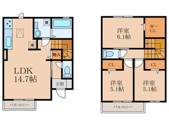 間取図 D-ROOM守恒　C棟