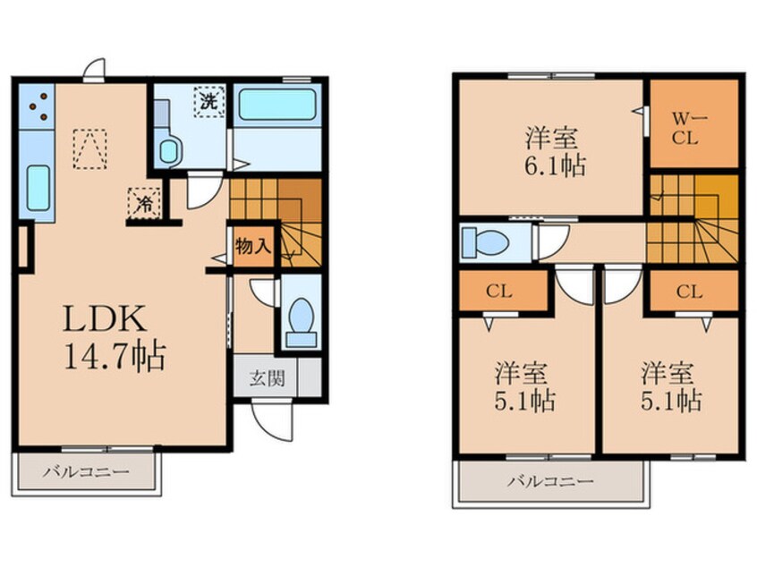 間取図 D-ROOM守恒　C棟