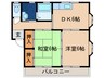 コーポ広永 2DKの間取り