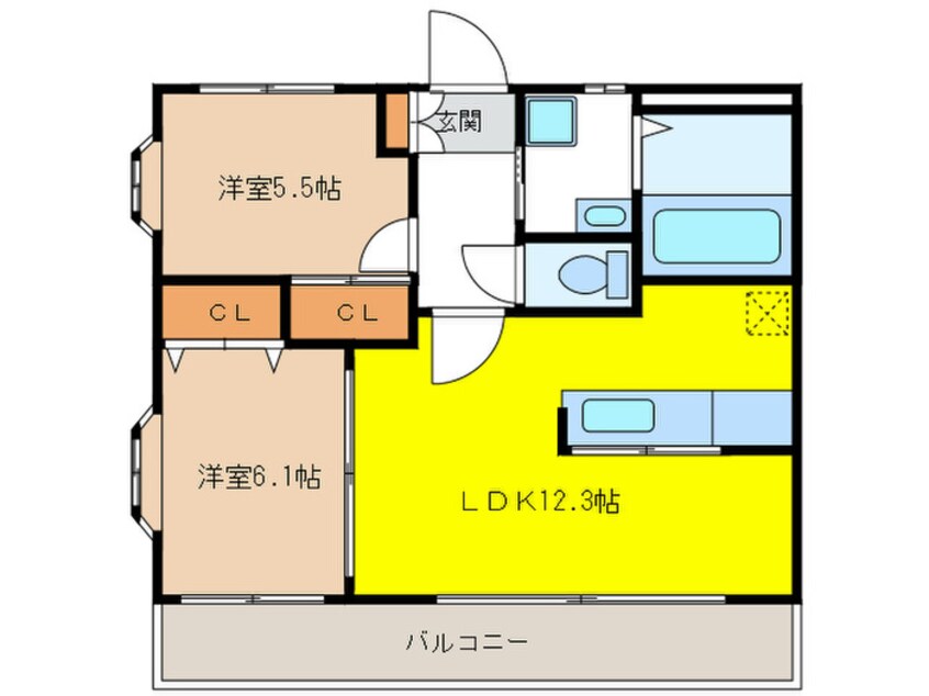 間取図 ルシオラージュ早良