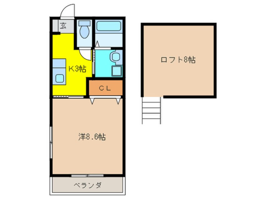 間取図 ビオス赤間