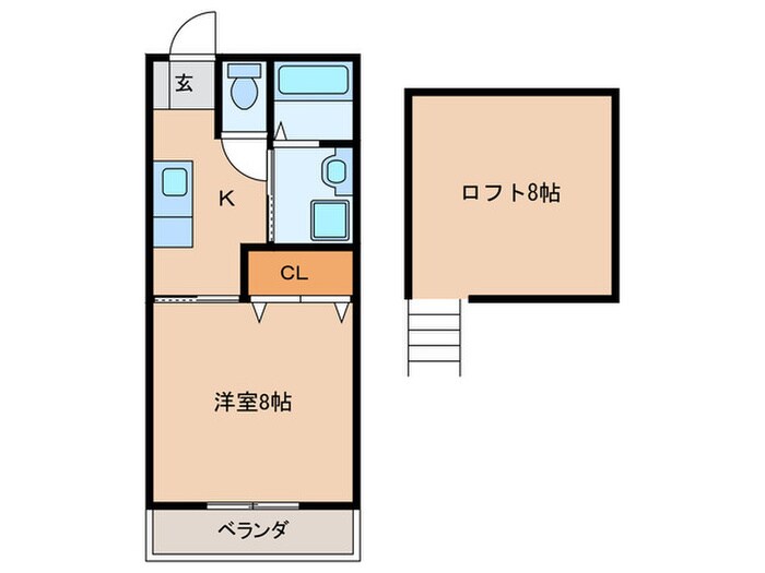間取り図 ビオス赤間