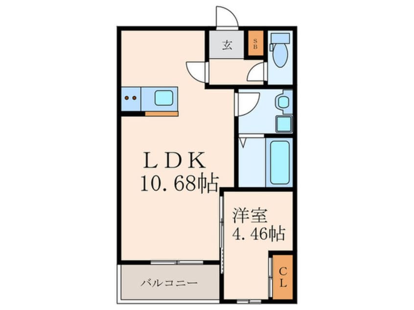間取図 BRAVE　BASE三萩野