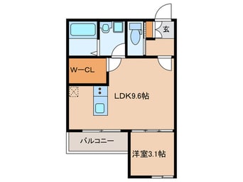 間取図 クレシア苅田