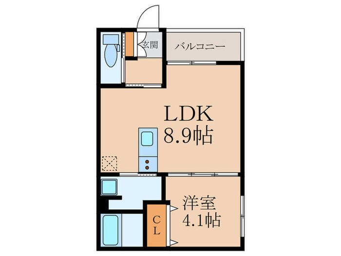 間取り図 クレシア苅田