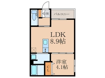 間取図 クレシア苅田