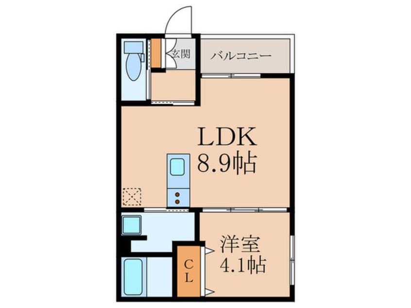 間取図 クレシア苅田