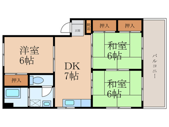 間取図 オアシス安部山公園