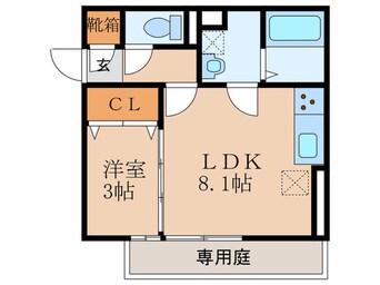 間取図 D-roomクレスト国分