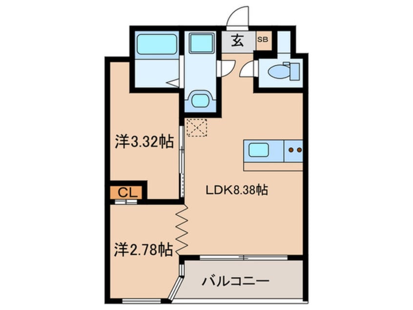 間取図 ＴＨＥ　ＧＲＡＮＤ　ＷＩＮ