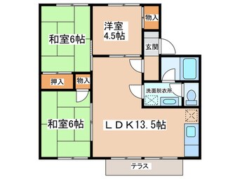 間取図 セジュールプルニエ Ｂ