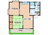 セジュールプルニエ Ａ 2LDKの間取り