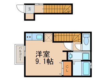 間取図 サニーヒルズ天籟寺Ⅱ