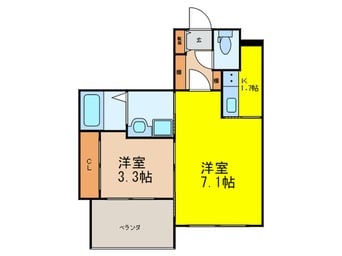 間取図 ﾘｱﾝﾚｶﾞｰﾛ雑餉隈駅