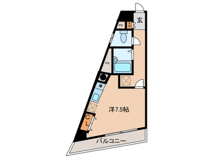 間取図 シャルマン・ヴィラ天神南