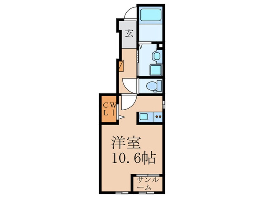 間取図 グランドール飯塚Ⅰ