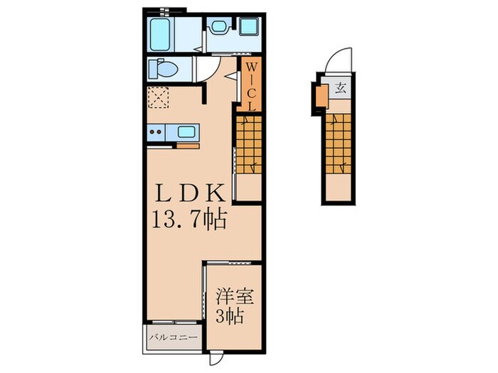 間取り図 グランドール飯塚Ⅰ