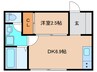 仮)SORANONE　A 1DKの間取り
