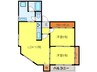 ﾗｲﾗｯｸ薬院 2LDKの間取り