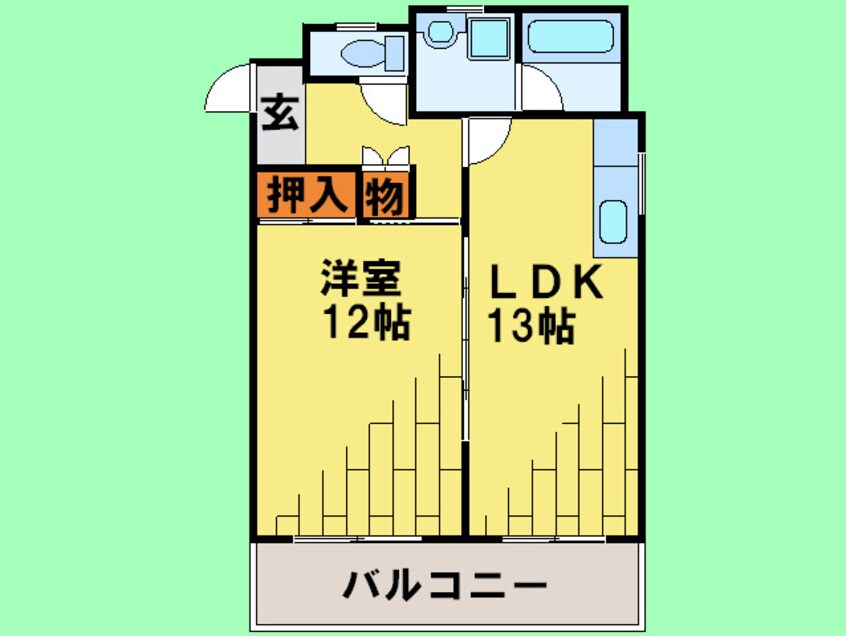 間取図 ﾗｲﾗｯｸ薬院