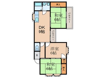 間取図 松尾コ－ポ