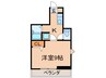 アンデックス折尾 1Kの間取り