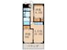 エトワールマサキ 2LDKの間取り