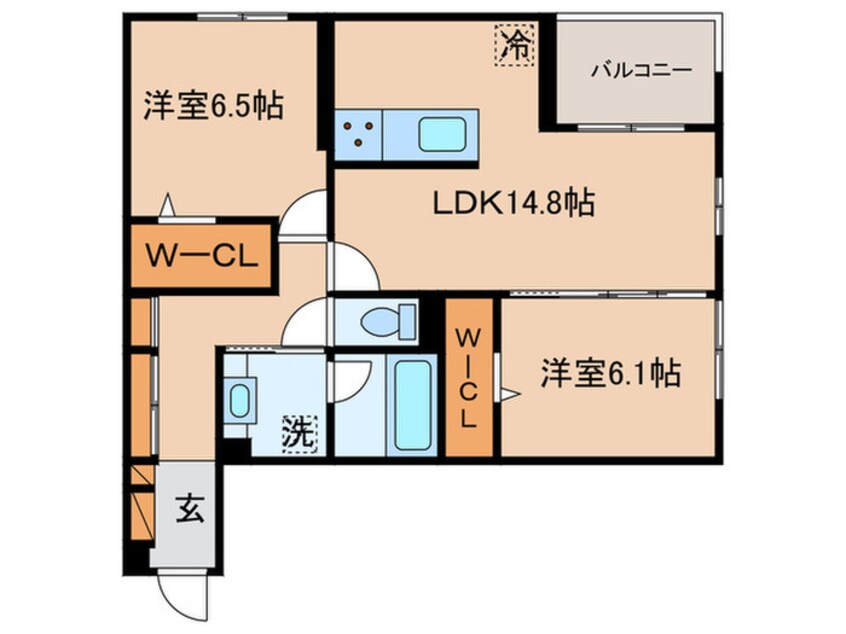 間取図 仮）プラシード