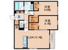 仮）プラシード 2LDKの間取り