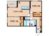 仮）プラシード 2LDKの間取り