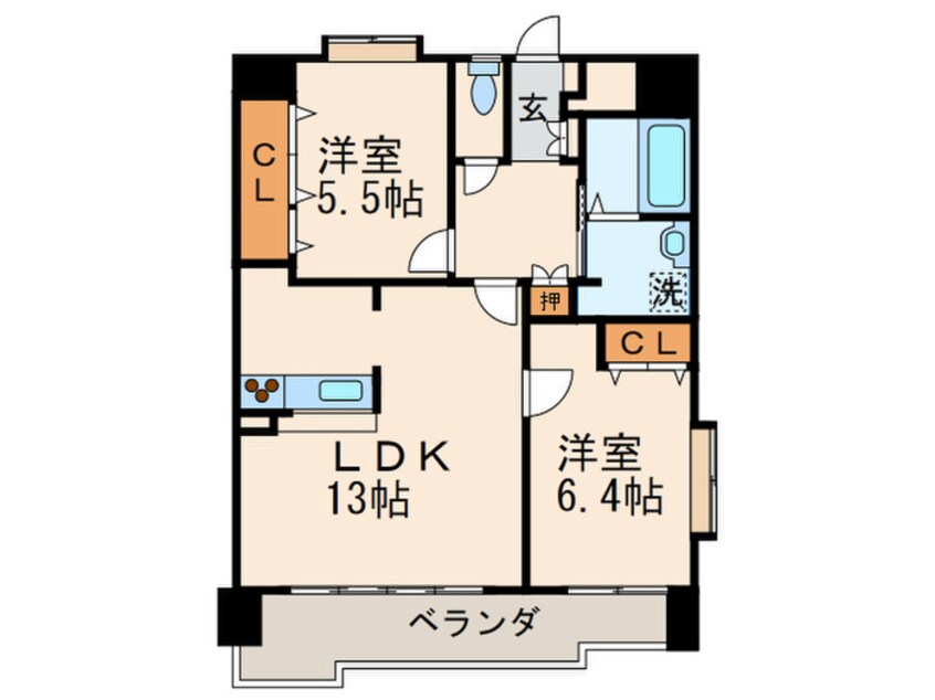 間取図 ＳＥＳＳＩＯＮ穴生