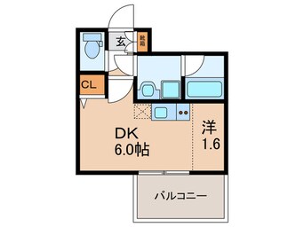 間取図 アクシス六本松Ａ