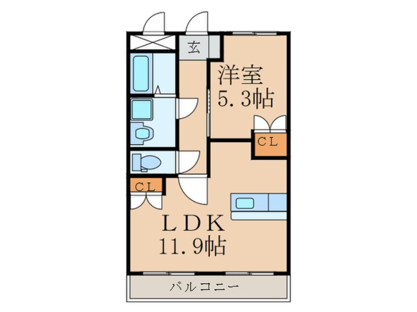 間取図 プルメリア