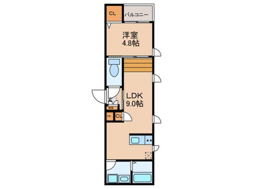 間取図 アクシス別府Ｂ