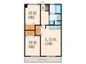 RAY白銀 2LDKの間取り