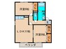 クレ－ル塚の原Ｂ 2LDKの間取り