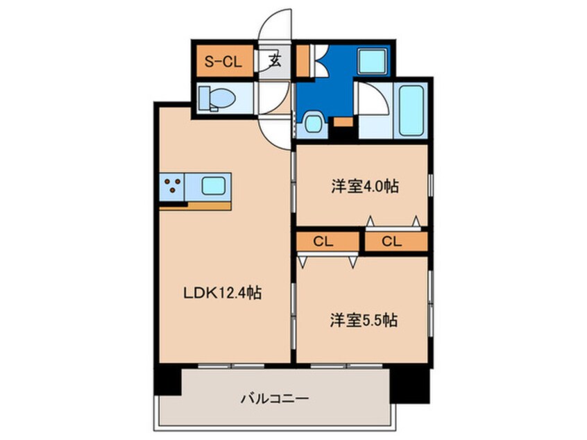 間取図 ブランシエスタ千早RJR